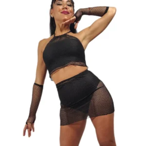 Top y Pollera de Red de Lycra